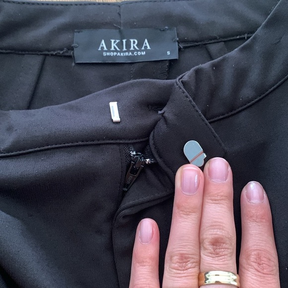 Black Flare Pants With Red Stripe Akira Small - Picture 6 of 9